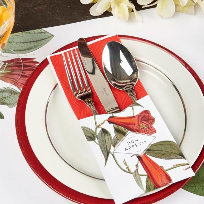 Estuche Flores Rojas